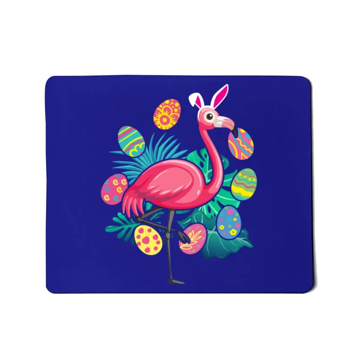 Flamingo Ears Bunny Glasses Eggs Easter Bird Animal Gift Mousepad