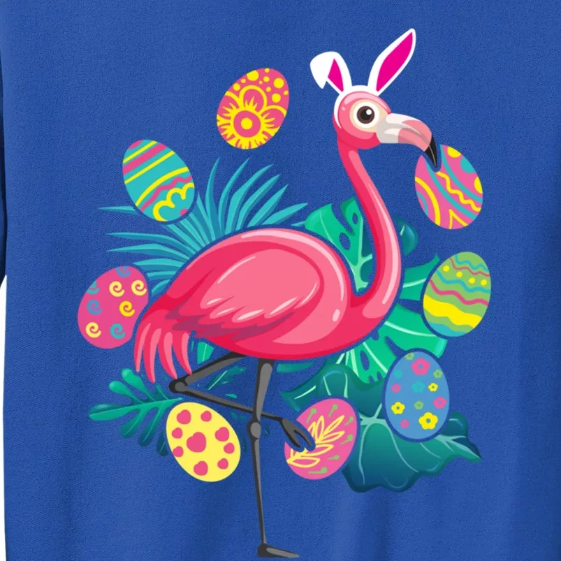 Flamingo Ears Bunny Glasses Eggs Easter Bird Animal Gift Tall Sweatshirt