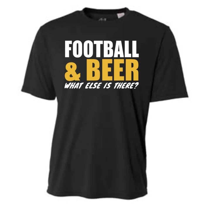 Football E Beer What Else Is There? Motivational Messages Gift Cooling Performance Crew T-Shirt