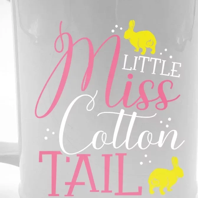 Funny Easter Bunny Little Miss Cotton Tail Easter Cool Gift Front & Back Beer Stein