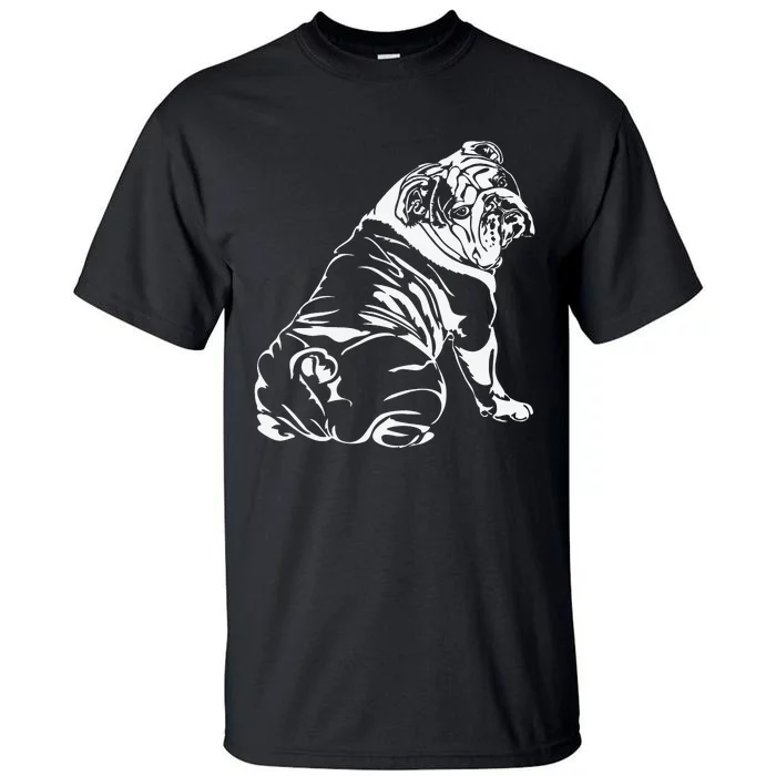 Funny English Bulldog dog hund tee gift Tall T-Shirt