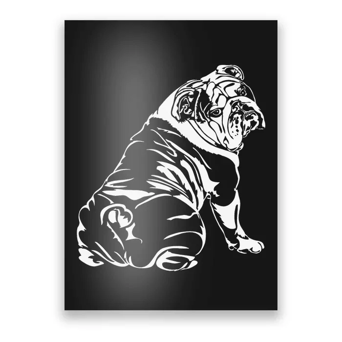 Funny English Bulldog dog hund tee gift Poster