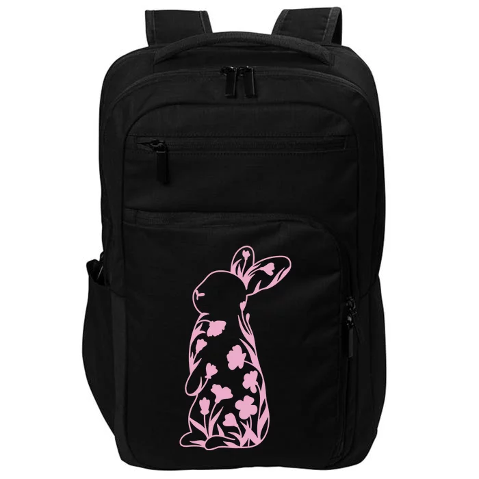 Floral Easter Bunny Impact Tech Backpack