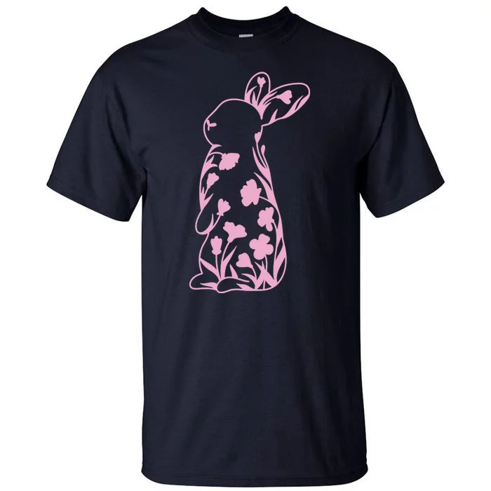 Floral Easter Bunny Tall T-Shirt