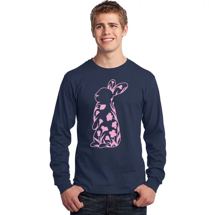 Floral Easter Bunny Tall Long Sleeve T-Shirt