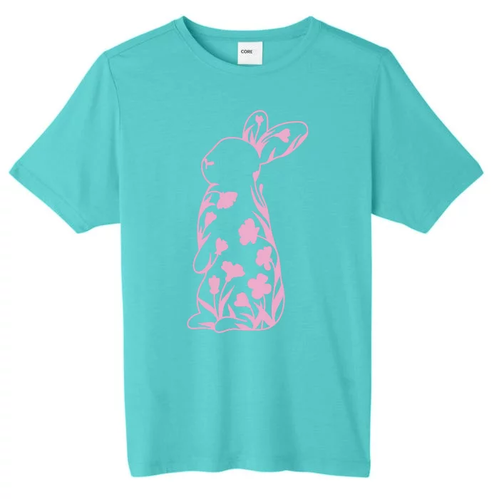 Floral Easter Bunny ChromaSoft Performance T-Shirt