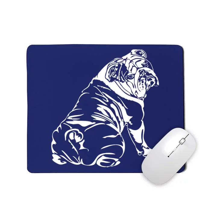 Funny English Bulldog Dog Hund Tee Gift Mousepad