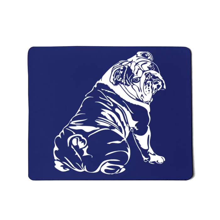 Funny English Bulldog Dog Hund Tee Gift Mousepad