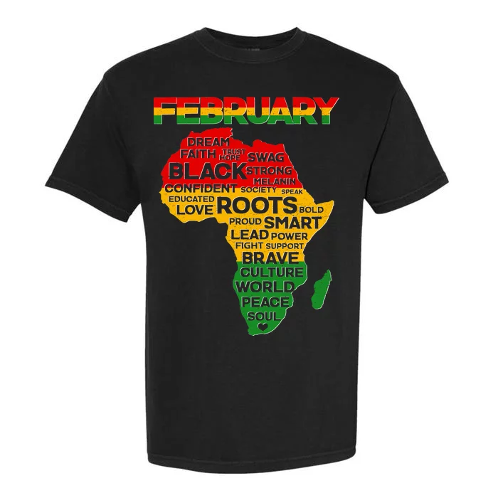 February Africa Black History Month Garment-Dyed Heavyweight T-Shirt