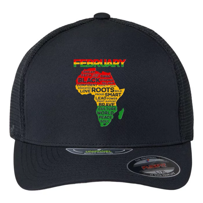 February Africa Black History Month Flexfit Unipanel Trucker Cap