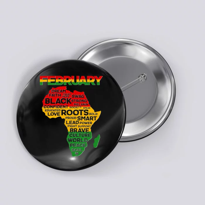 February Africa Black History Month Button