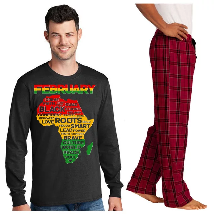 February Africa Black History Month Long Sleeve Pajama Set