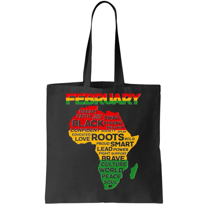 February Africa Black History Month Tote Bag