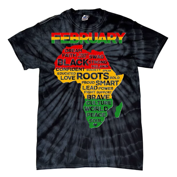 February Africa Black History Month Tie-Dye T-Shirt