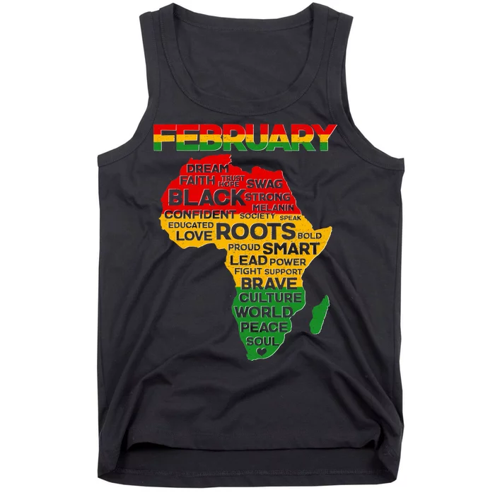 February Africa Black History Month Tank Top