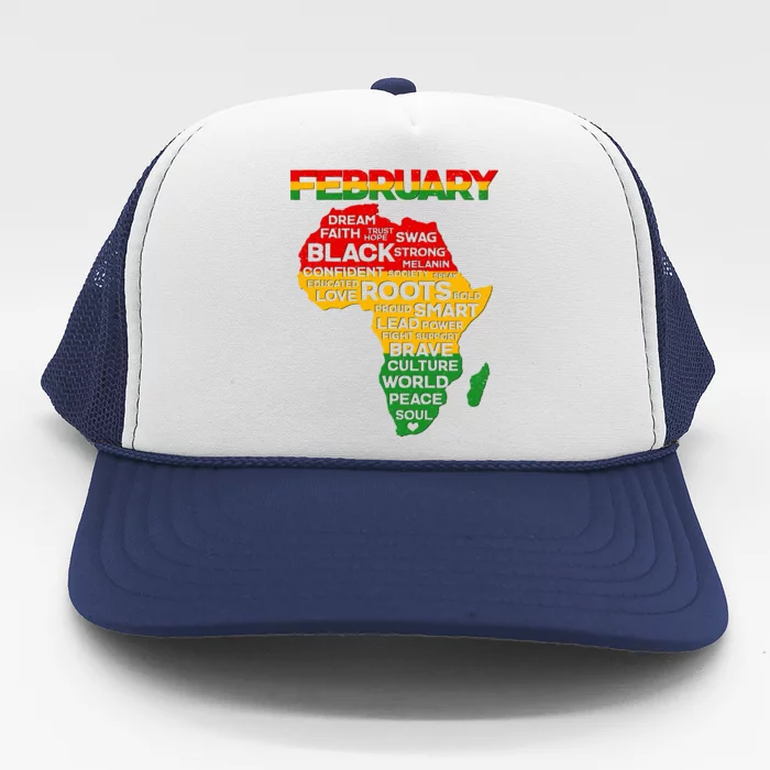 February Africa Black History Month Trucker Hat