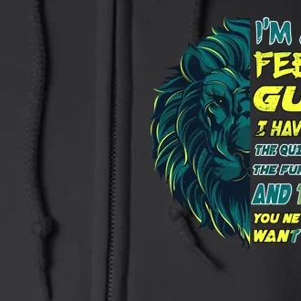 February Birthday Guy Has 3 Sides Sweet Funny Crazy Full Zip Hoodie