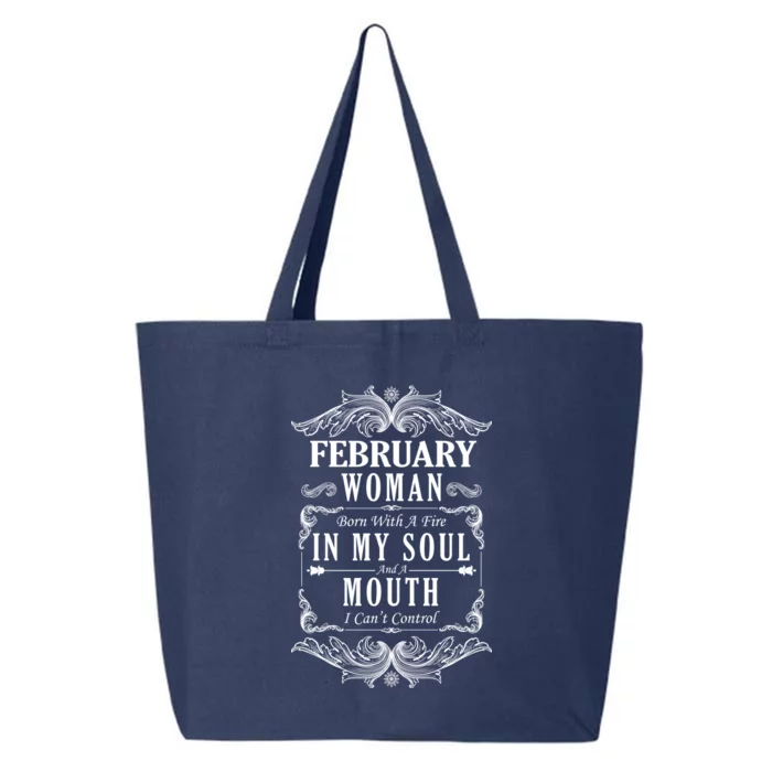 February Woman Funny Birthday 25L Jumbo Tote