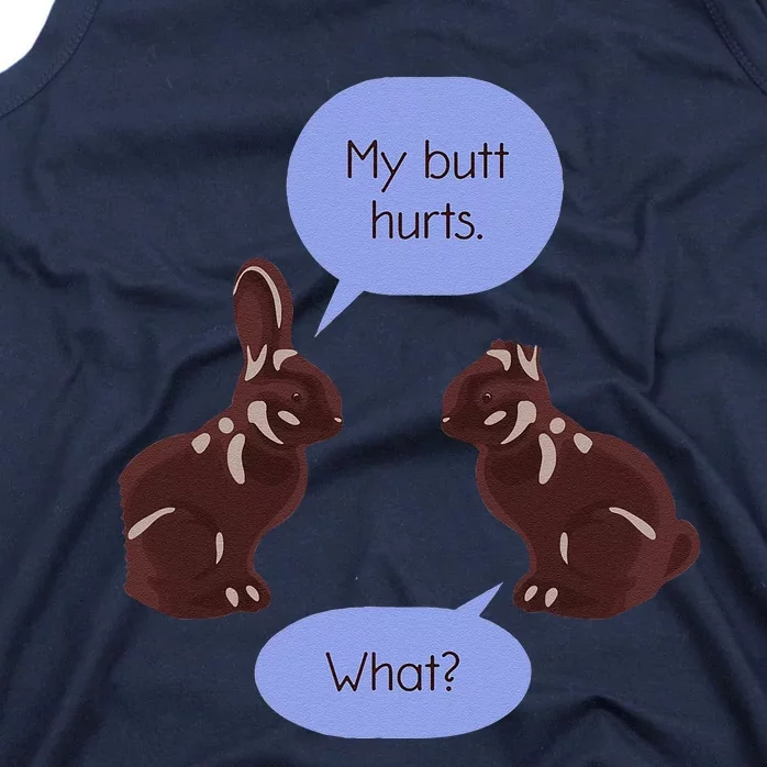 Funny Easter Chocolate Bunny Tank Top