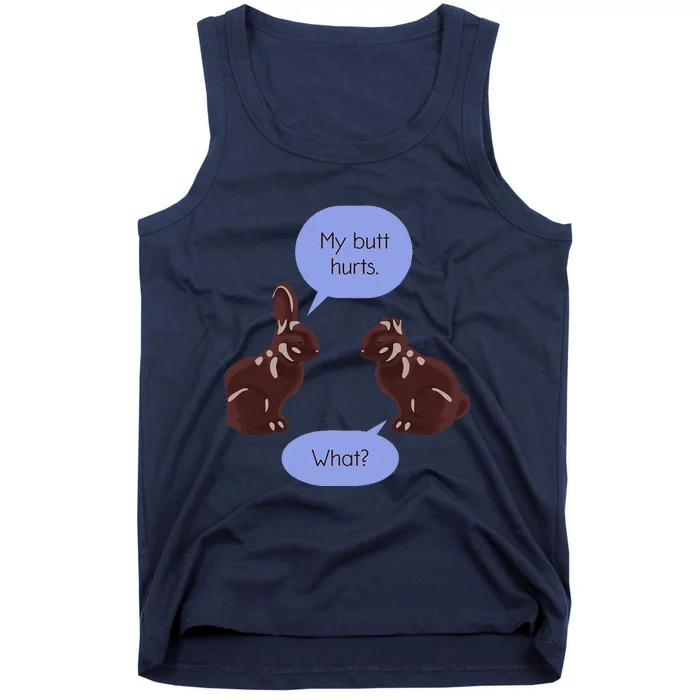 Funny Easter Chocolate Bunny Tank Top