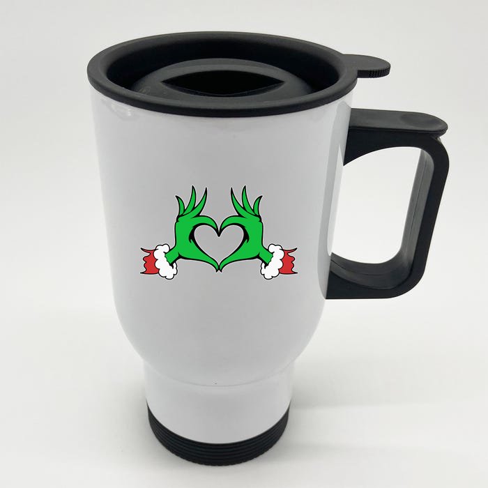 Funny Elf Christmas Front & Back Stainless Steel Travel Mug