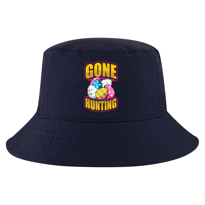 Funny Easter Colorful Eggs Gone Hunting Saying Design Gift Cool Comfort Performance Bucket Hat