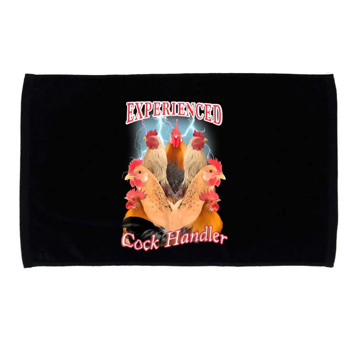 Funny Experienced Cock Handler Microfiber Hand Towel