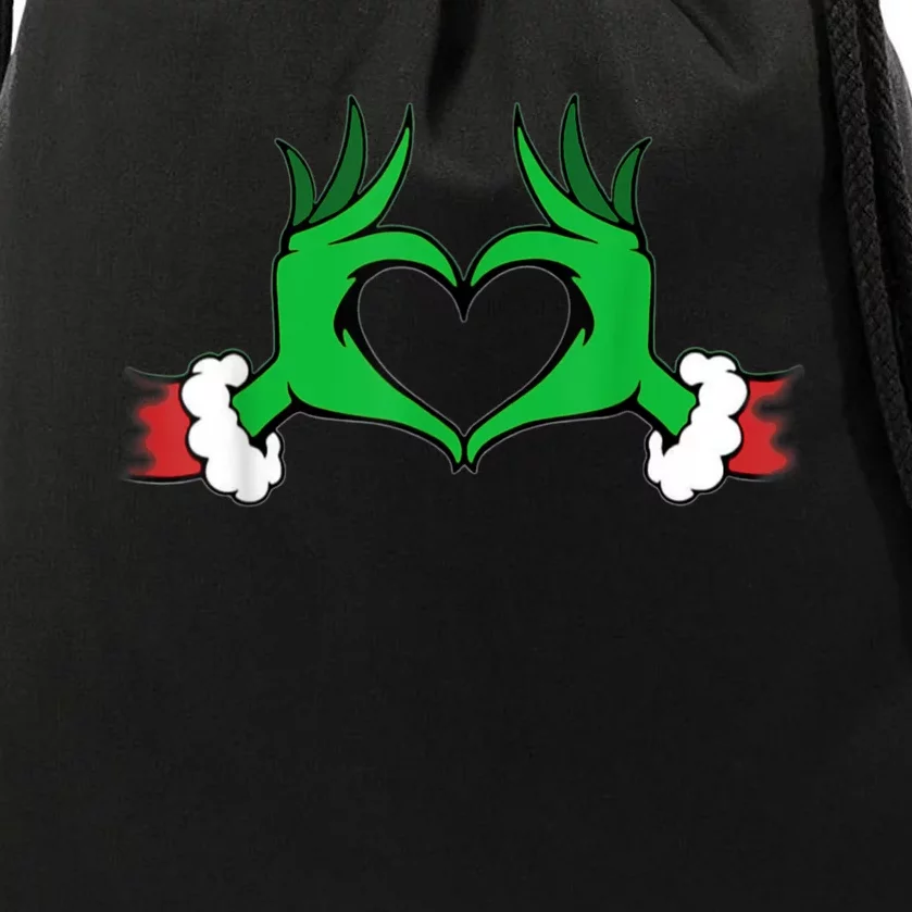 Funny Elf Christmas Drawstring Bag