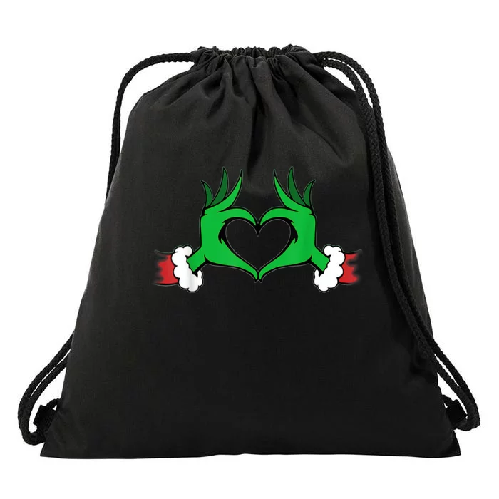 Funny Elf Christmas Drawstring Bag