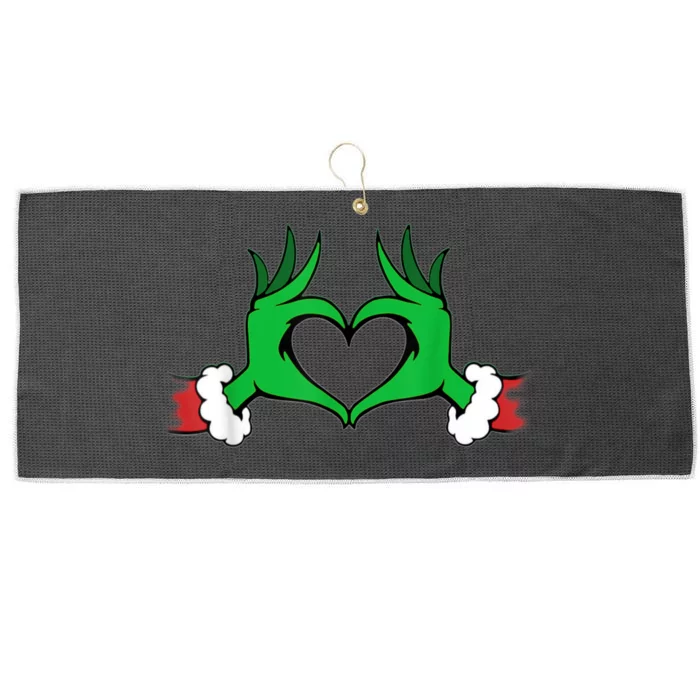 Funny Elf Christmas Large Microfiber Waffle Golf Towel