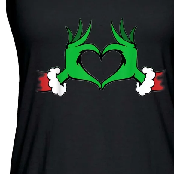 Funny Elf Christmas Ladies Essential Flowy Tank