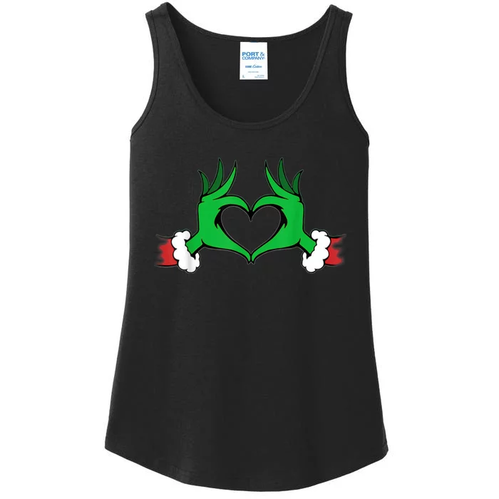 Funny Elf Christmas Ladies Essential Tank