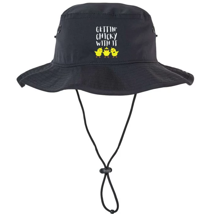 Funny Easter Chick Gettin Chicky With It Legacy Cool Fit Booney Bucket Hat