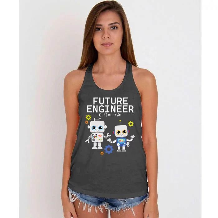 Future Engineer Costume Robot Robotics Adults Kids Women's Knotted Racerback Tank