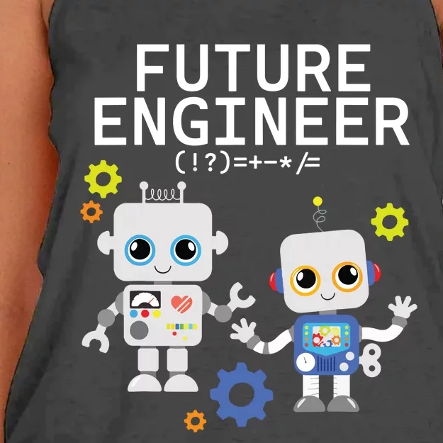 Future Engineer Costume Robot Robotics Adults Kids Women's Knotted Racerback Tank