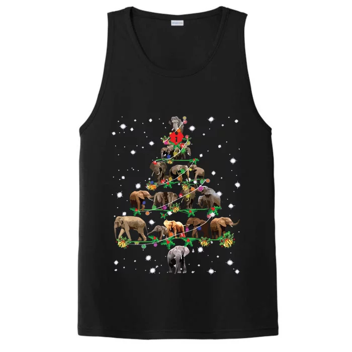 Funny Elephants Christmas Tree Ornament Decor Gift Performance Tank