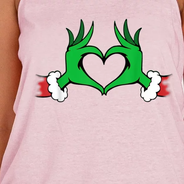 Funny Elf Christmas Women's Knotted Racerback Tank