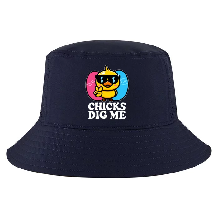 Funny Easter Chicks Dig Me Cool Comfort Performance Bucket Hat