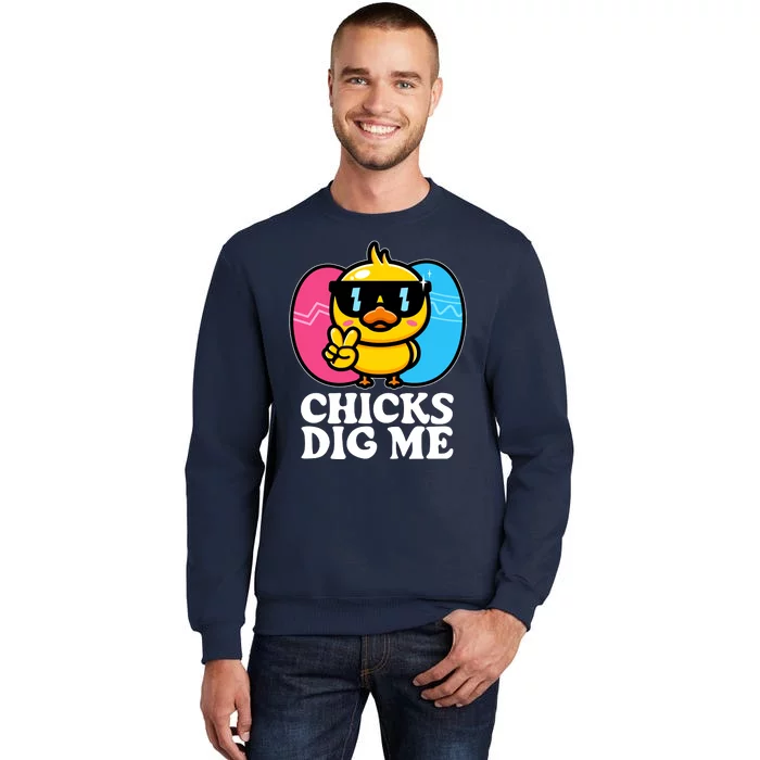 Funny Easter Chicks Dig Me Sweatshirt