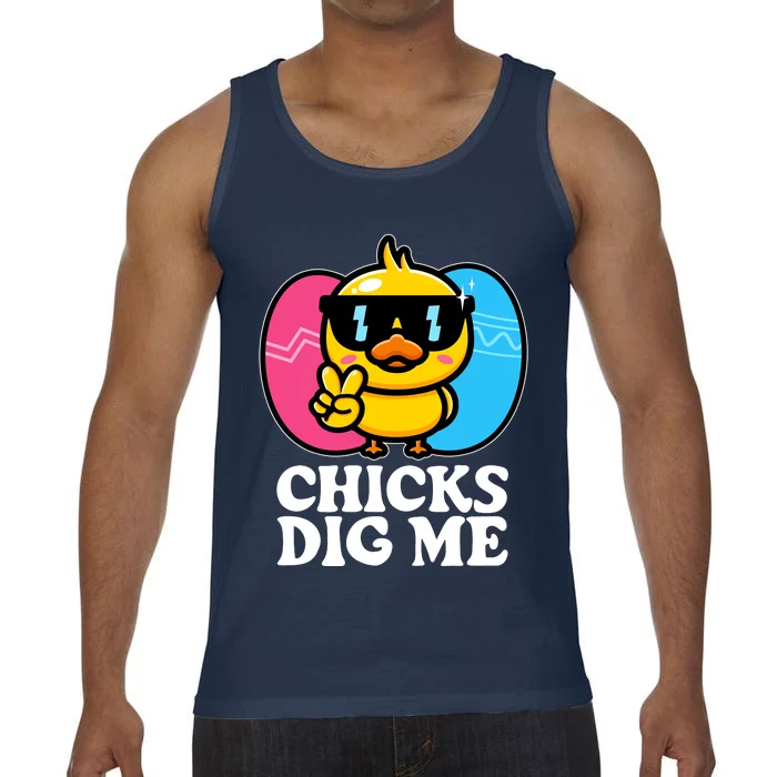 Funny Easter Chicks Dig Me Comfort Colors® Tank Top