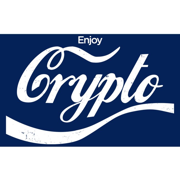 Funny Enjoy Crypto Cola Logo Bumper Sticker