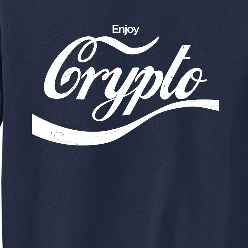 Funny Enjoy Crypto Cola Logo Tall Sweatshirt