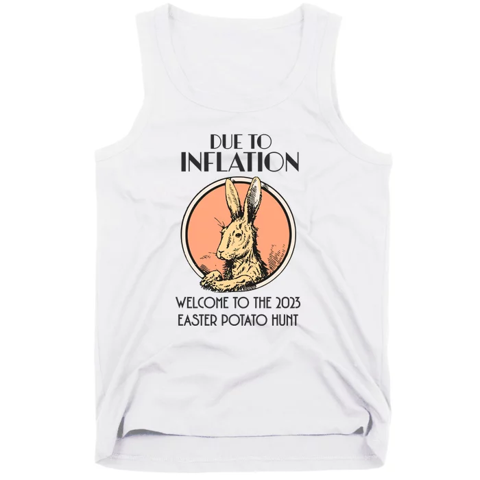 Funny Easter Conservative Egg Inflation Tank Top