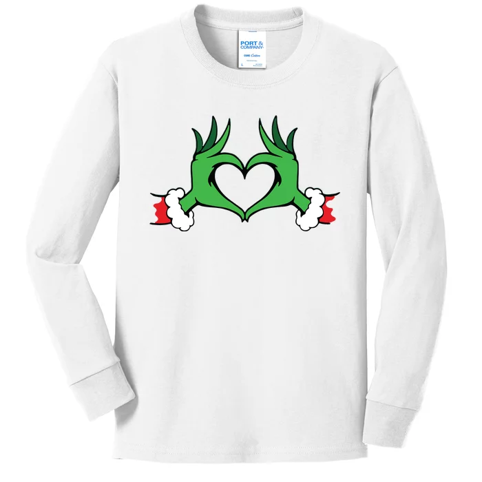 Funny Elf Christmas Kids Long Sleeve Shirt