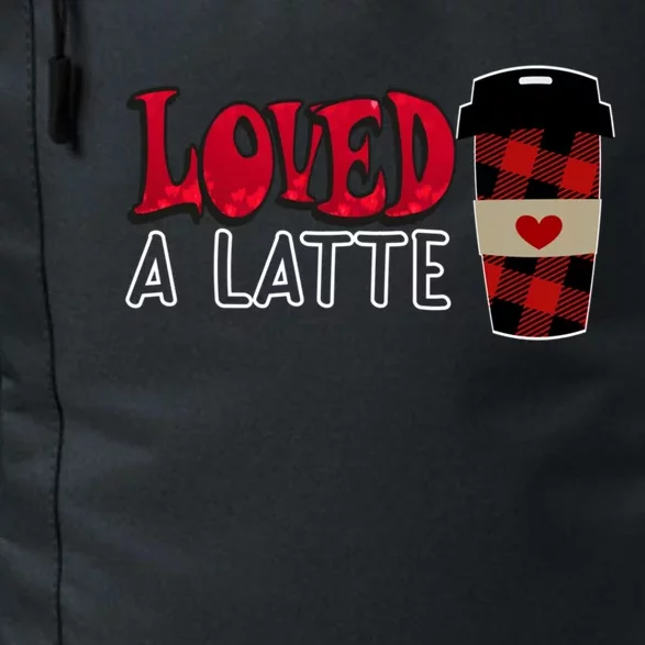 Funny Expresso Coffee Buffalo Plaid Heart Loved A Latte Gift Daily Commute Backpack