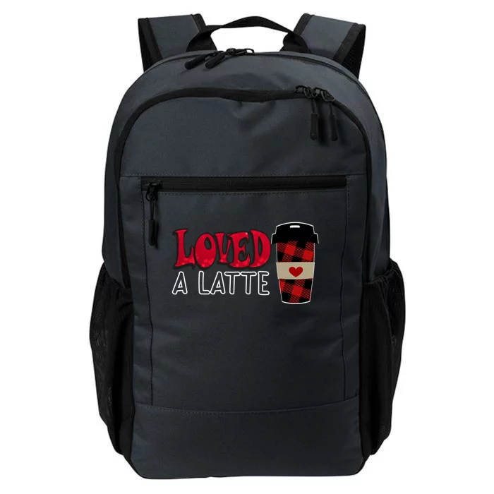 Funny Expresso Coffee Buffalo Plaid Heart Loved A Latte Gift Daily Commute Backpack