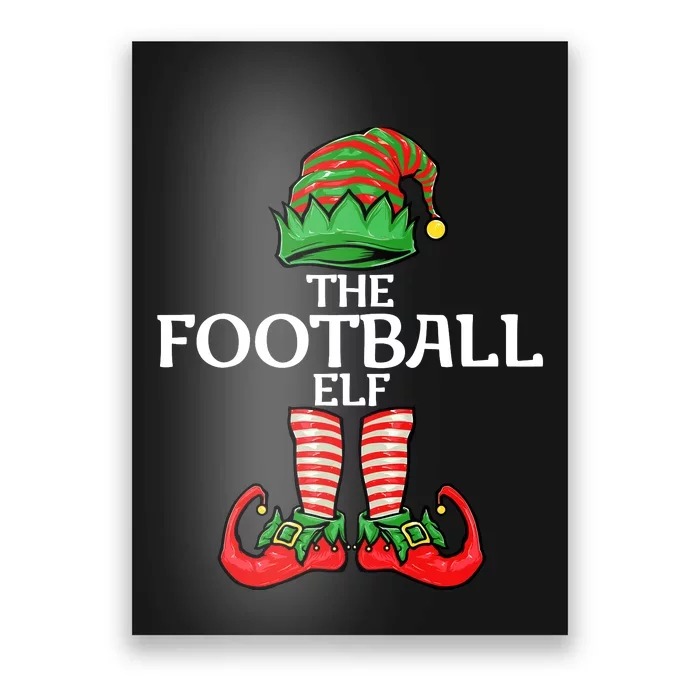 Football Elf Christmas Family Matching Group Poster