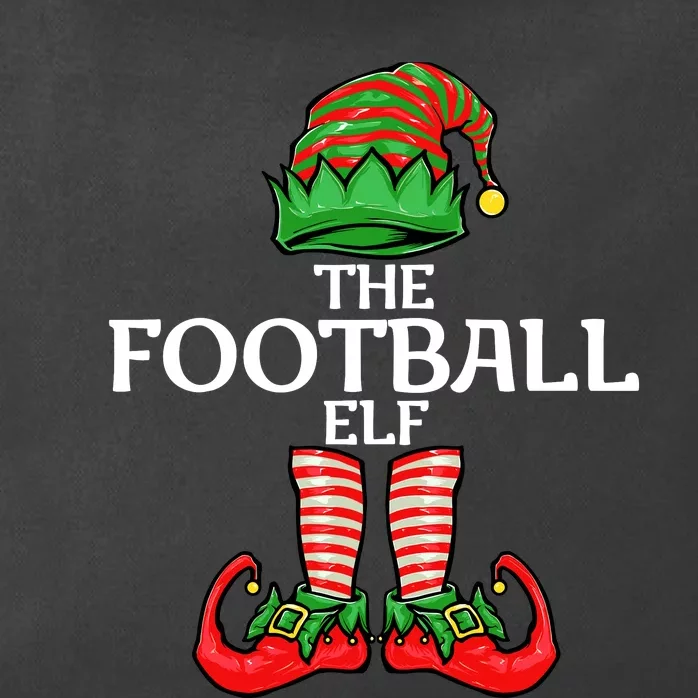 Football Elf Christmas Family Matching Group Zip Tote Bag