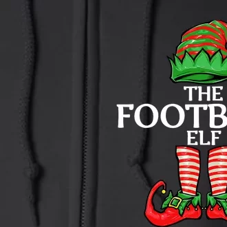 Football Elf Christmas Family Matching Group Full Zip Hoodie