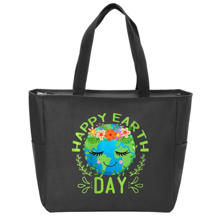 Funny Earth Day Quote Earth Cool Happy Earth Day Zip Tote Bag